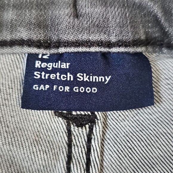 Gap Boy Skinny Jeans Grey Size 12 - Picture 2 of 11